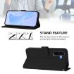 Samsung Galaxy A36 5G Black Leather Phone Case with Lanyard - 3