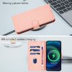 Samsung Galaxy A26 5G Pink Leather Phone Case with Lanyard - 7