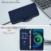 Samsung Galaxy A26 5G Navy Blue Leather Phone Case with Lanyard - 7