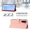 Samsung Galaxy A56 5G Pink Leather Phone Case with Lanyard - 3