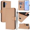 Samsung Galaxy A56 5G Nude Leather Phone Case with Lanyard - 1