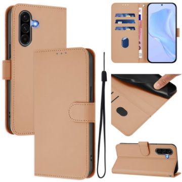 Samsung Galaxy A56 5G Nude Leather Phone Case with Lanyard - 1