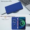 Samsung Galaxy A56 5G Dark Blue Leather Phone Case with Lanyard - 7