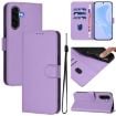 Samsung Galaxy A56 5G Leather Phone Case with Lanyard - Lavender Purple - 1