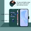 Samsung Galaxy A56 5G Dark Green Leather Phone Case with Lanyard - 4