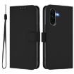 Samsung Galaxy A56 5G Black Leather Phone Case with Lanyard - 2