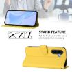 Samsung Galaxy A56 5G Lemon Yellow Leather Case with Lanyard - 3