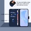 Samsung Galaxy A56 5G Navy Blue Leather Phone Case with Lanyard - 4