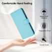 Samsung Galaxy A56 5G Sky Blue Leather Phone Case with Lanyard - 5