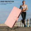 Samsung Galaxy A06 4G/5G Pink Leather Phone Case with Lanyard - 6