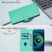 Samsung Galaxy A06 4G/5G Green Leather Phone Case with Lanyard - 7