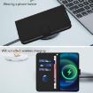 Samsung Galaxy A06 4G/5G Black Leather Phone Case with Lanyard - 7