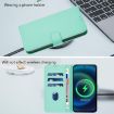 Samsung Galaxy A06 4G/5G Mint Green Leather Case with Lanyard - 7