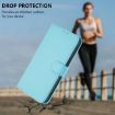 Samsung Galaxy A06 4G/5G Sky Blue Leather Phone Case with Lanyard - 6
