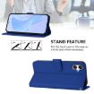 Samsung Galaxy A07 4G Dark Blue Leather Phone Case with Lanyard - 3