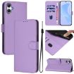 Samsung Galaxy A07 Leather Phone Case with Lanyard - Lavender Purple - 1