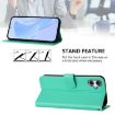 Samsung Galaxy A07 4G Green Leather Phone Case with Lanyard - 3