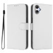 Samsung Galaxy A07 4G White Leather Phone Case with Lanyard - 2