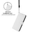 Samsung Galaxy A07 4G White Leather Phone Case with Lanyard - 6