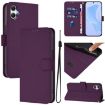 Samsung Galaxy A07 4G Violet Leather Phone Case with Lanyard - 1