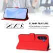 Samsung Galaxy A17 5G Red Leather Phone Case with Lanyard - 3