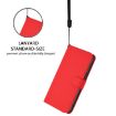 Samsung Galaxy A17 5G Red Leather Phone Case with Lanyard - 7