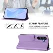 Samsung Galaxy A17 5G Leather Phone Case with Lanyard - Lavender Purple - 3