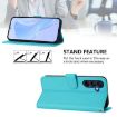 Samsung Galaxy A17 5G Lake Blue Leather Phone Case with Lanyard - 3
