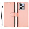 Realme 14 5G/14T 5G Pink Leather Phone Case with Lanyard - 2