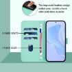 Realme 14 5G/14T 5G Leather Phone Case with Lanyard - Mint Green - 8