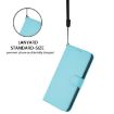 Realme Narzo 80 Pro Sky Blue Leather Phone Case with Lanyard - 6