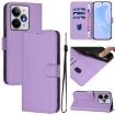 Realme Neo7 Turbo 5G Leather Phone Case with Lanyard - Lavender Purple - 1