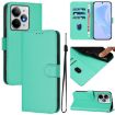 Realme Neo7 Turbo 5G Green Leather Phone Case with Lanyard - 1