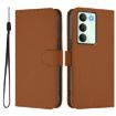 Realme V70 5G/14X Global Brown Leather Phone Case with Lanyard - 2