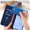 Realme V70 5G/14X Leather Phone Case with Lanyard - Navy Blue - 7
