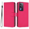 OPPO A5/A3 Pro 5G Leather Phone Case with Lanyard - Rose Red - 2