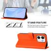 OPPO A5X 4G/5G Leather Phone Case with Lanyard - Orange - 3