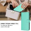OPPO A5X 4G/5G Green Leather Phone Case with Lanyard - Solid Color - 5