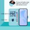 OPPO A5X 4G/5G Leather Phone Case with Lanyard - Sky Blue - 8