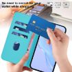 OPPO A5X Leather Phone Case with Lanyard - Lake Blue, 4G/5G Global - 7