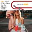 Samsung Galaxy A06 5G Red Silicone Case with Card Bag & Lanyard - 7