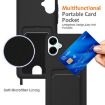 Samsung Galaxy A06 5G Black Silicone Case with Card Bag & Lanyard - 4