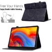 Samsung Galaxy Tab A8 2022 SM-X200 Leather Case - Flowers & Bird, Black - 5