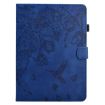 Samsung Galaxy Tab A8 2022 SM-X200 Floral Bird Leather Case Dark Blue - 2