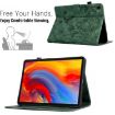 Samsung Galaxy Tab A8 2022 SM-X200 Green Floral Bird Leather Case - 5