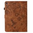 Samsung Galaxy Tab A7 10.4 T500 Leather Case - Flowers & Bird Embossed - 3