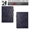 Samsung Galaxy Tab A7 10.4 T500 Leather Case - Flowers & Bird Embossed - 6