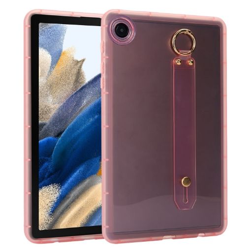 Samsung Galaxy Tab A8 10.5 2021 X200 Pink Wristband Holder Case - 1