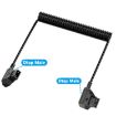D-Tap Male to Male Coiled Adapter Cable 1.5m for Anton Bauer V-mount - 3