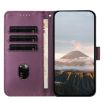 Xiaomi 14 Ultra Leather Phone Case - Triangle Pattern, Dark Purple - 3